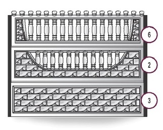 Одностороннее ограждение для забора 2000х500х45 мм
 фото 1