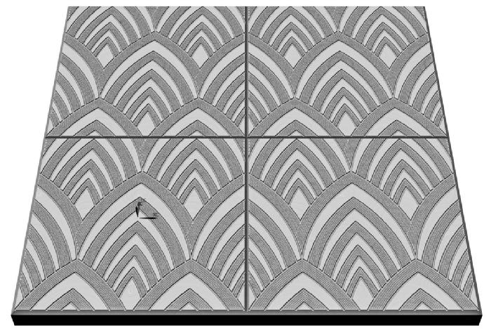 Форма для тротуарной плитки С17 Квадрат Лотос 30х30х3 см фото 4